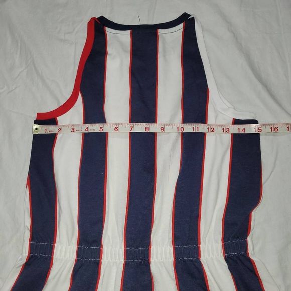 TOMMY HILFIGERGirl's Striped Tank Dress Size XL 14-16 - Picture 6 of 7